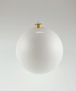 Glob rotund - alb - diametru 15 cm