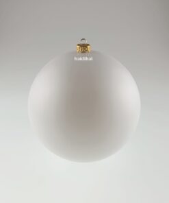 Glob rotund - alb - diametru 20 cm