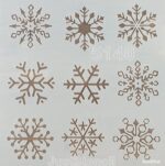 sablon - fulgi de nea - 5140 - 20x20 cm