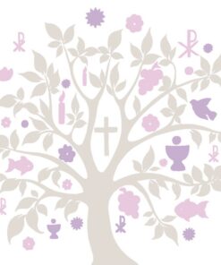 Șervețel - Communion Symbols Taupe - 33x33 cm