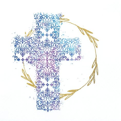 Șervețel - Cross Blue - 33x33 cm 1 Șervețel - Cross Blue - 33x33 cm