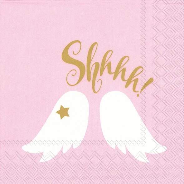 Șervețel - Shhhh! Light Rose - 25x25 cm 1 Șervețel - Shhhh! Light Rose - 25x25 cm