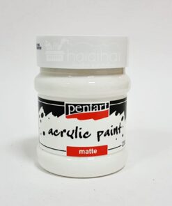 Acrilic lucios - 230 ml - Pentart - alb