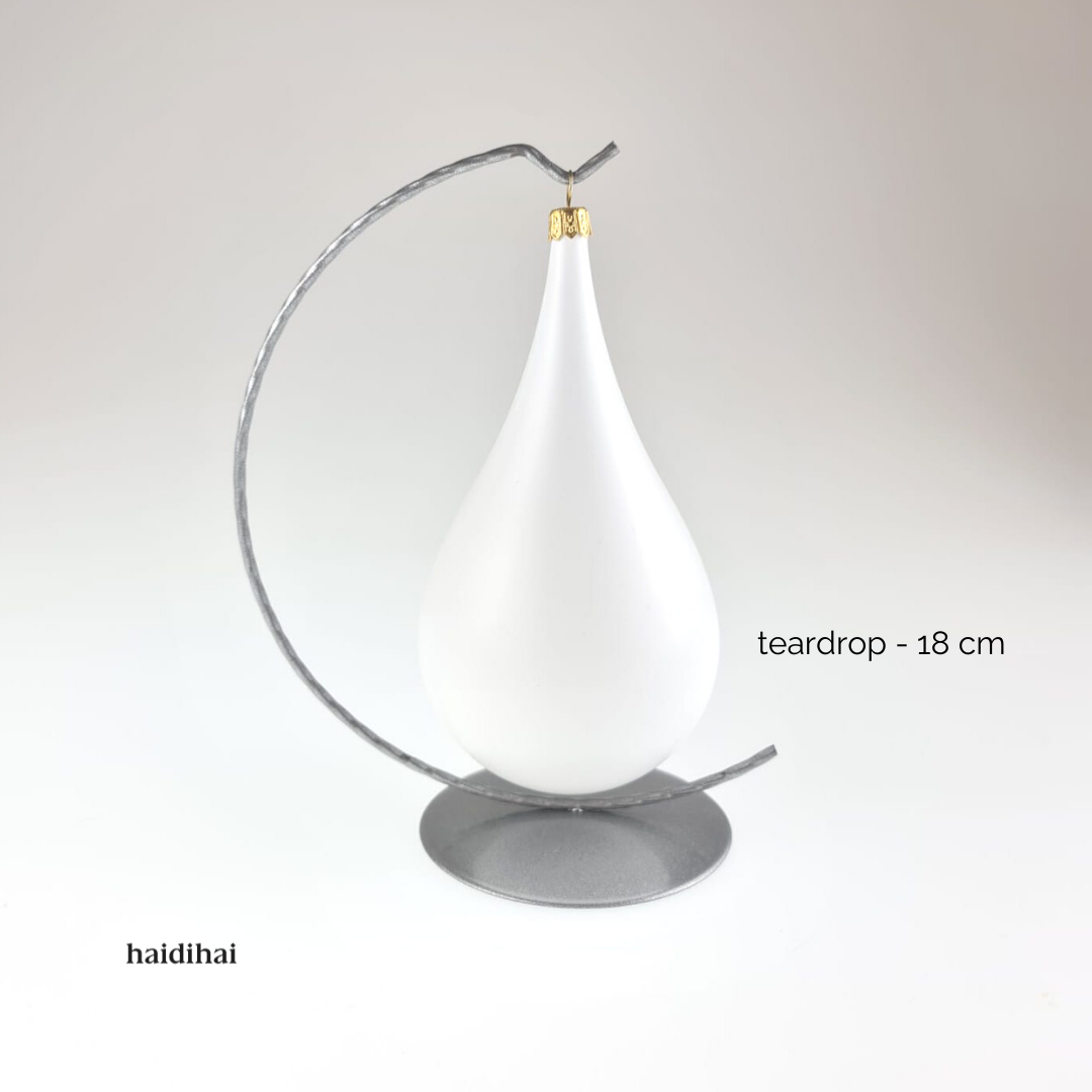 Suport metalic decorativ argintiu – glob - h20 cm 4 Suport metalic decorativ argintiu – glob - h20 cm - imagine 4