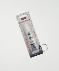 Vopsea contur - argintiu - 20 ml - Pentart