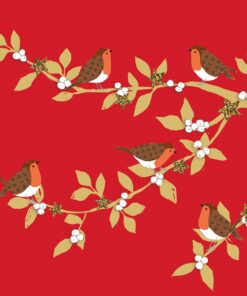 Șervețel - X-Mas Red Birds - 33x33 cm