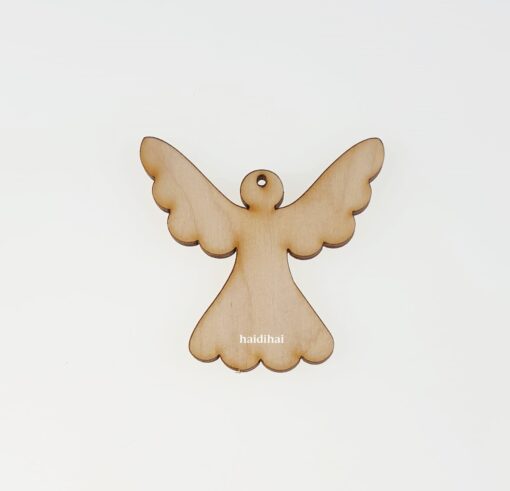 Înger decorativ - lemn - 9,1 x 8,7 cm 1