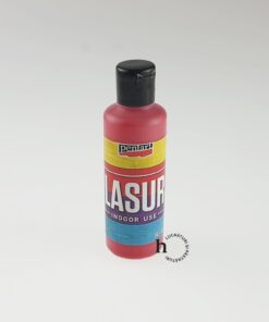 Lazura - baiț - roșu, 80 ml pentru interior