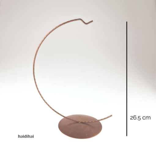 Suport metalic decorativ arămiu – h26.5 cm