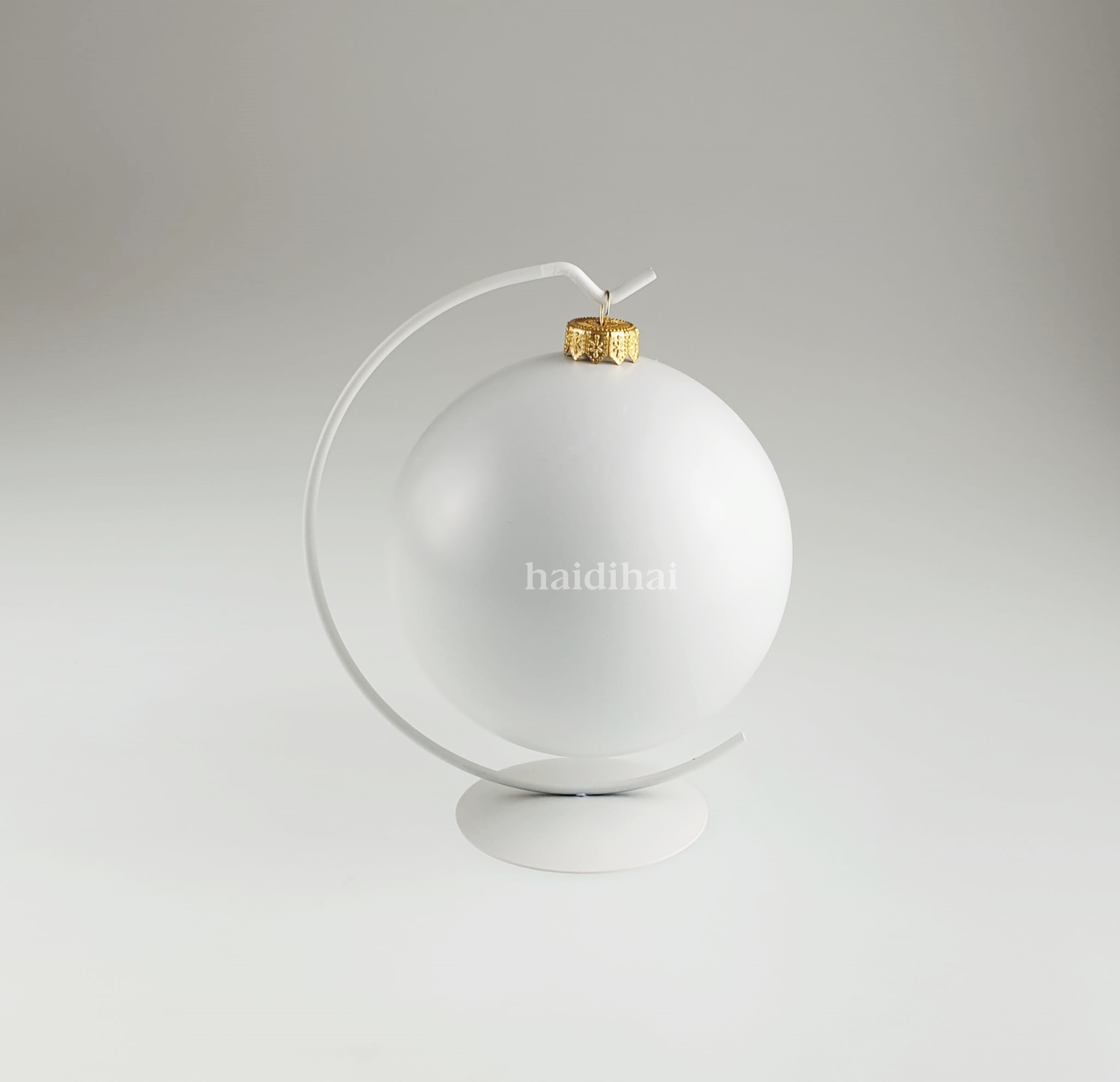 Suport metalic decorativ - alb - h 17 cm 3 Suport metalic decorativ - alb - h 17 cm - imagine 3
