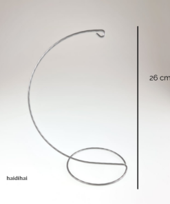 Suport metalic – argintiu – h26 cm