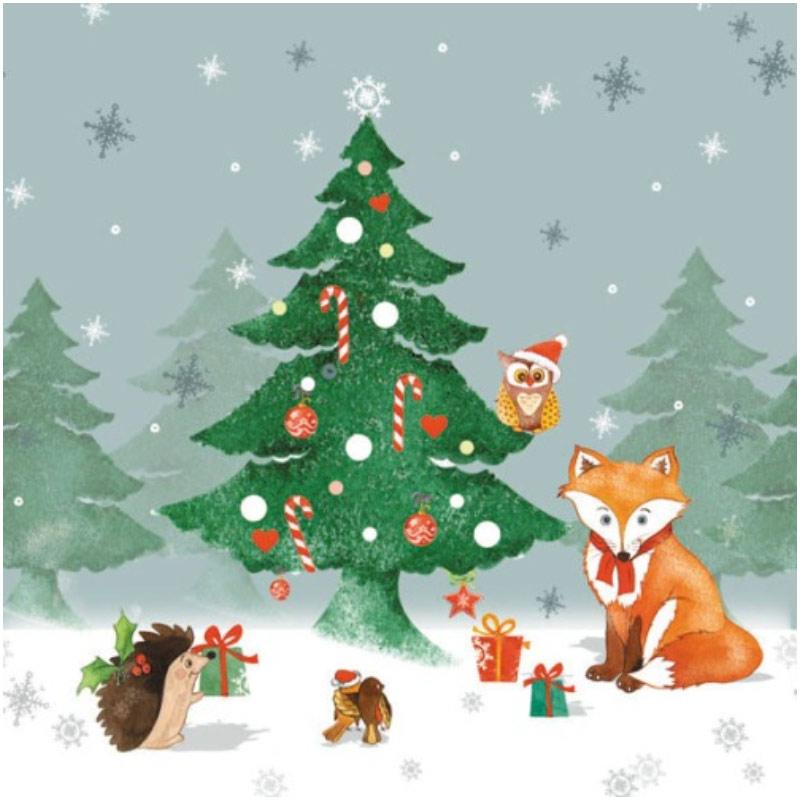 Șervețel - Christmas forest - 33x33 cm 1 Șervețel - Christmas forest - 33x33 cm