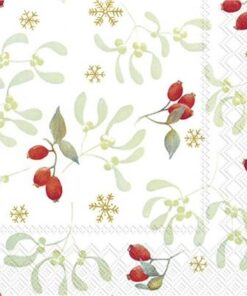 Șervețel decorativ - Hariette white - 33x33 cm