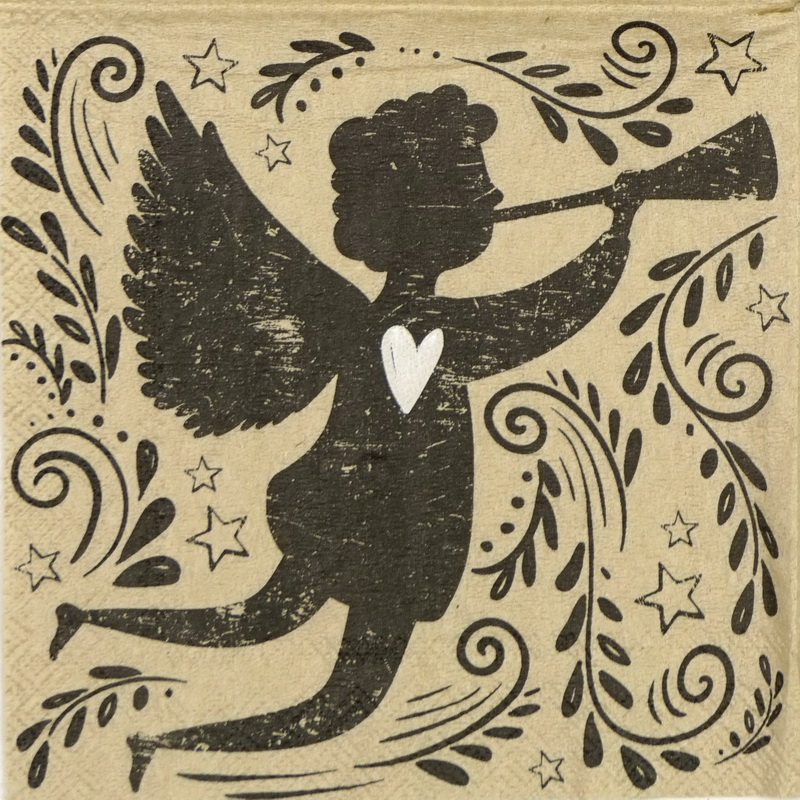 Șervețel - vintage angel - 25x25 cm 1 Șervețel - vintage angel - 25x25 cm