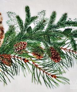 Hârtie de orez – Owl In Winter – A4