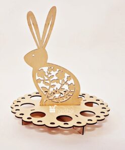 Suport din lemn - decorativ - formă iepure