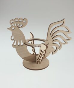 Suport din lemn - decorativ - formă cocoș