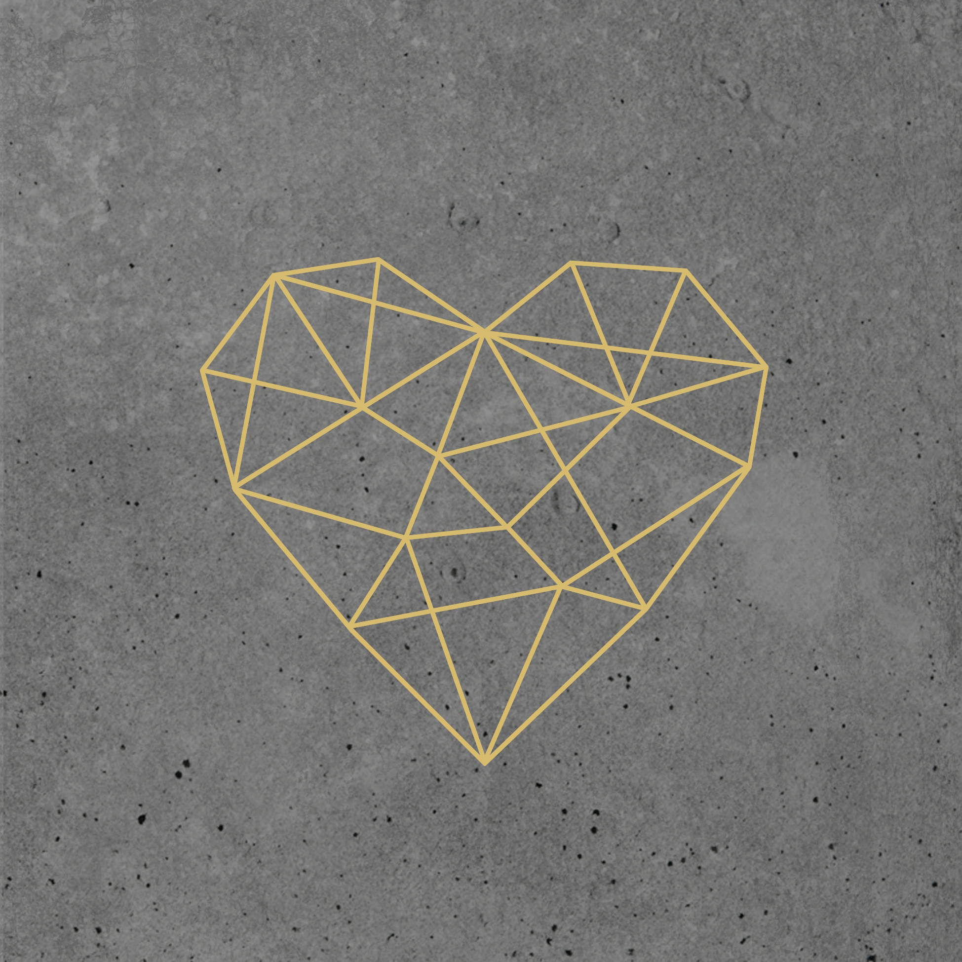 Șervețel - Geometric Heart - 33x33 cm 1 Șervețel - Geometric Heart - 33x33 cm