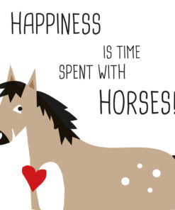 Șervețel - Happiness & Horses - 33x33 cm