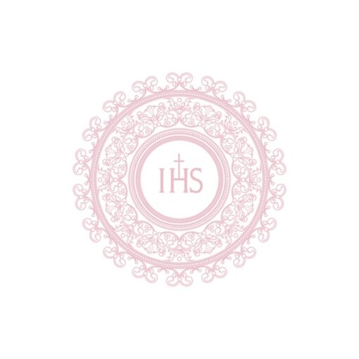 Șervețel - IHS Embroidery Design Pink - 33x33 cm 1