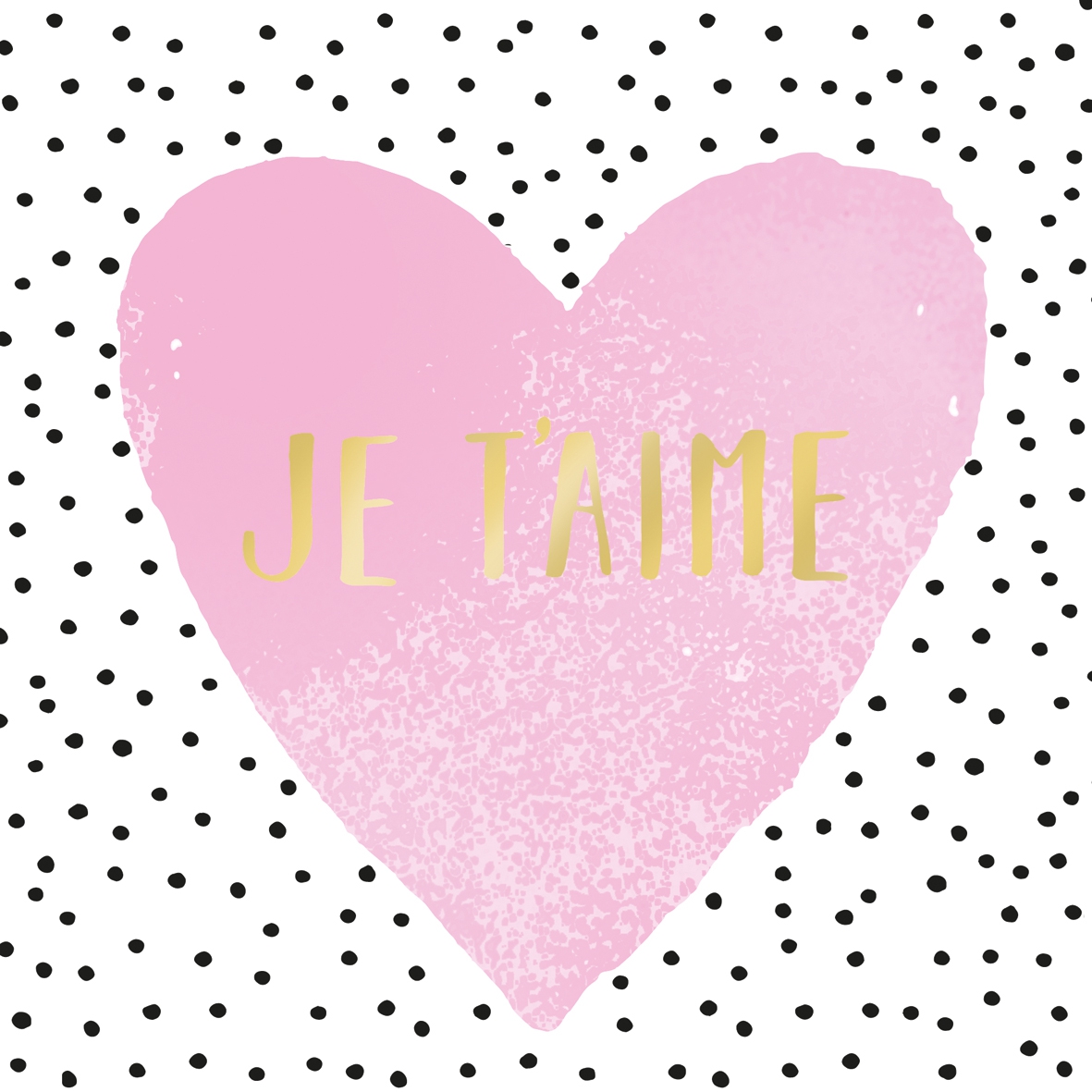 Șervețel - Je T'aime - 33x33 cm 1 Șervețel - Je T'aime - 33x33 cm