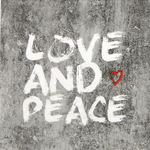 Șervețel - Love And Peace - 33x33 cm