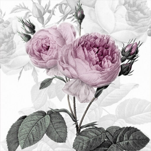 Șervețel - Purple Vintage Rose - 33x33 cm