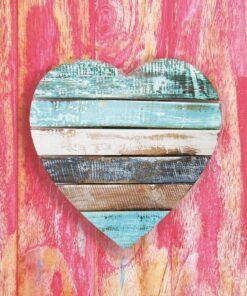 Șervețel - Wooden Heart Pink - 33x33 cm
