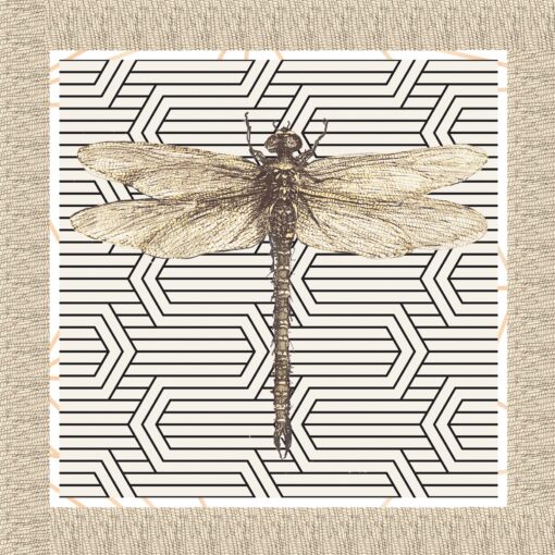 Șervețel decorativ - Dragonfly - 33x33 cm 1