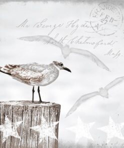 Șervețel decorativ - Seagulls - 33x33 cm