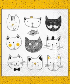 Șervețel decoupage - Funny Cats - 33x33 cm