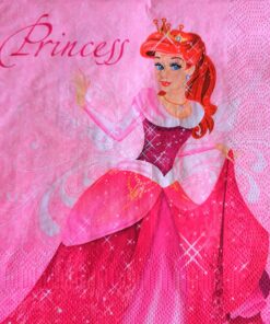 Șervețel decoupage - Pink Princess - 33x33 cm