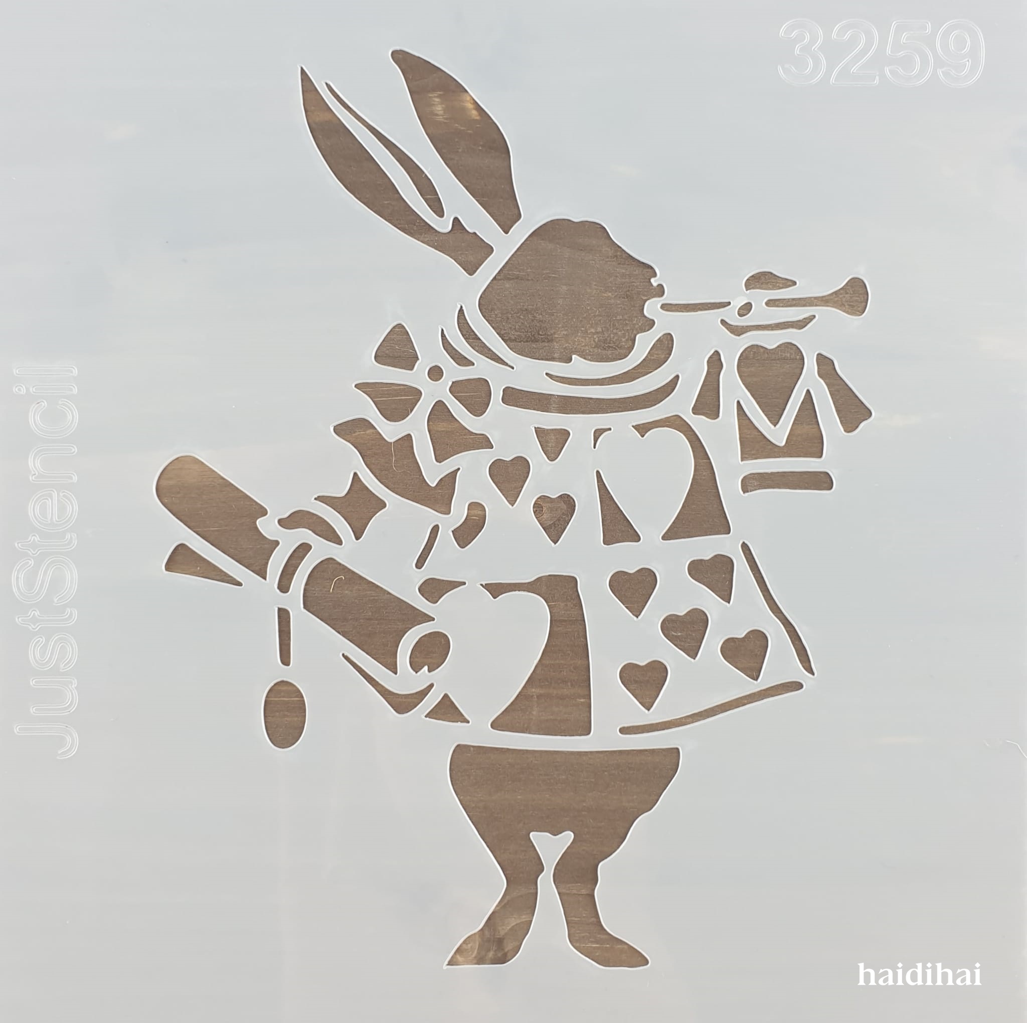 Șablon - Rabbit Alice - 3259 - 20x20 cm 1 Șablon - Rabbit Alice - 3259 - 20x20 cm