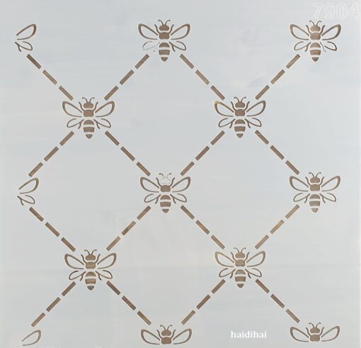 Șablon - albine - bees pattern - 30x30 cm 1