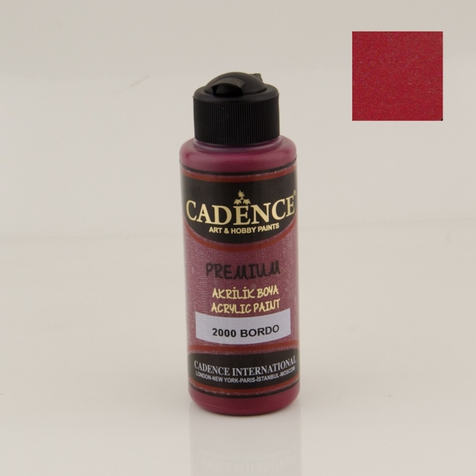Vopsea acrilică - bordo - CADENCE - 120 ml 1 Vopsea acrilică - bordo - CADENCE - 120 ml