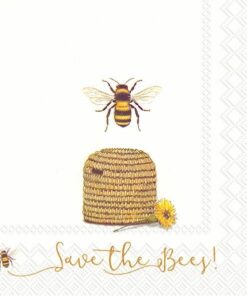Șervețel Decoupage - Save The Bees - 33x33 cm