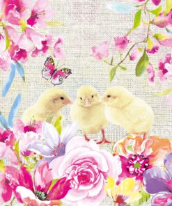 Șervețel Decoupage - Spring Chicken - 33x33 cm