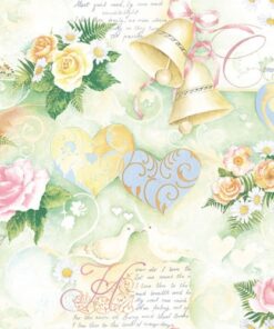Șervețel - Wedding Bells Green - 33x33 cm