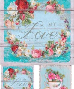 Hârtie de orez - My Lovely Flowers - A4