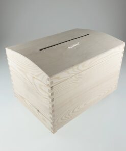 Cufăr lemn - card/plic nuntă - 35x25 cm