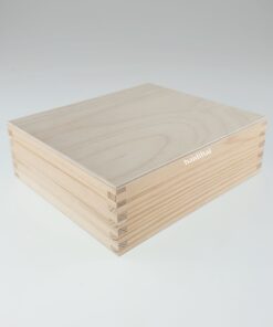 Cutie lemn natur - blank - 19x16,5 cm