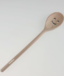 Lingură din lemn - model zâmbet - L 30 cm