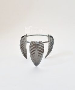 Suport metalic argintiu - model frunză