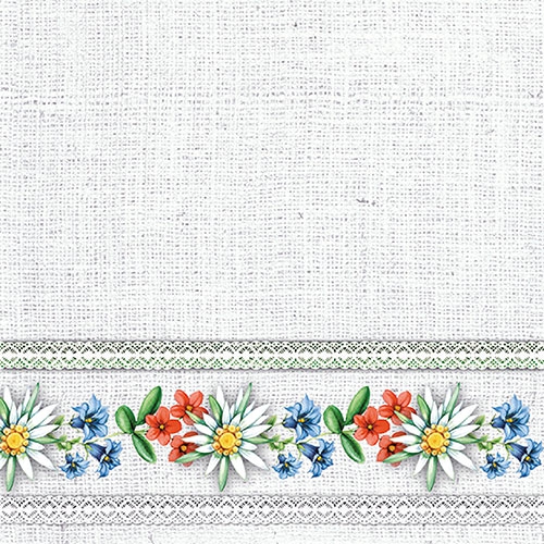 Șervețel - Bavarian Flowers Stone - 33x33 cm 1 Șervețel - Bavarian Flowers Stone - 33x33 cm