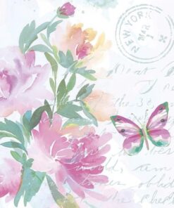 Șervețel - Watercolour Flowers - 33x33 cm