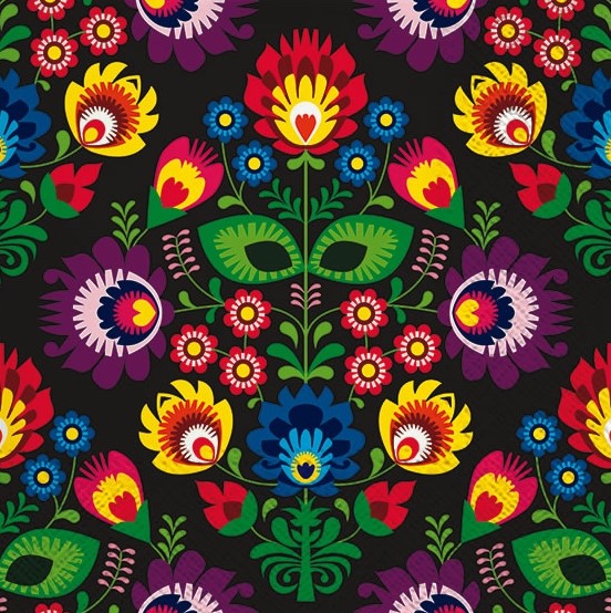 Șervețel decorativ - folky style - 33x33 cm 1 Șervețel decorativ - folky style - 33x33 cm