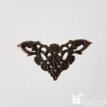 Buton - mâner metalic decorativ - 4x4x0,1