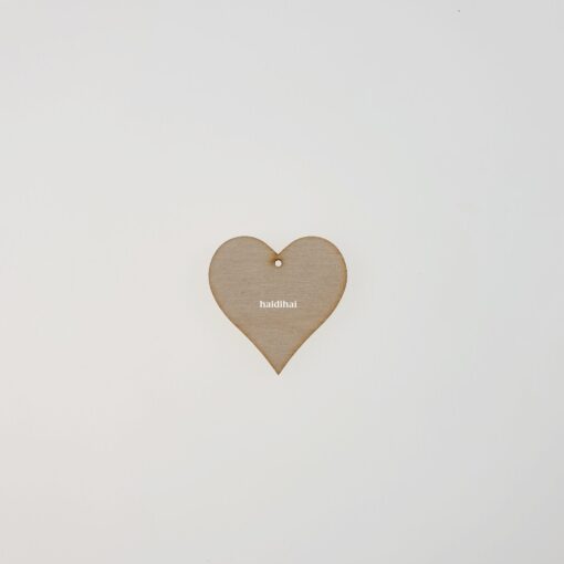 Formă inimă din lemn - 3,9x3,5 cm 1
