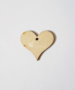Formă inimă din lemn - 40 mm