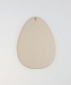 Ou din lemn plat - 10x14x0,3 cm